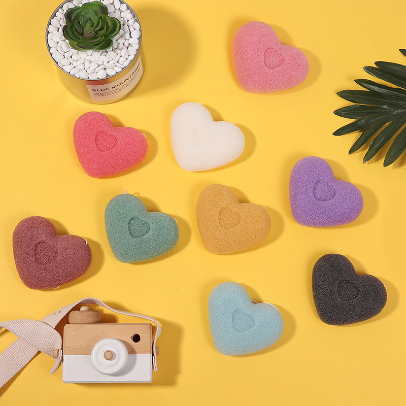 heart konjac sponges